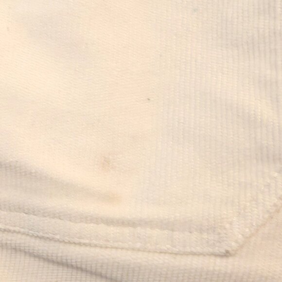 Faherty Womens Size 26 Egret White Corduroy Patch Pockets Wide Leg Pants Flaw - Picture 7 of 12